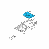 OEM 2007 Ford Five Hundred Spare Tire Panel Diagram - 8G1Z-5411215-AA