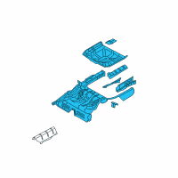 OEM Mercury Montego Floor Pan Assembly Diagram - 5G1Z-5411215-BA