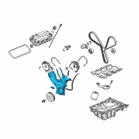 OEM Saturn Cover Asm-Timing Belt Lower Front Diagram - 12581909