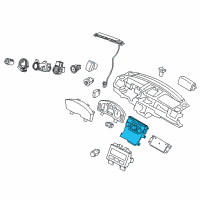 OEM 2010 Lincoln MKS Dash Control Unit Diagram - AA5Z-19980-D