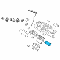 OEM 2010 Lincoln MKS Dash Control Unit Diagram - AA5Z-19980-B