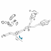 OEM 2013 BMW Z4 Exhaust Hanger Diagram - 18207586745