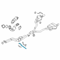 OEM 2013 BMW Z4 Bracket, Front Pipe Diagram - 18-20-7-586-700