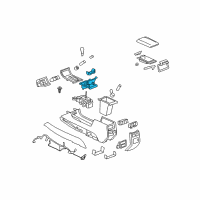 OEM Cadillac DTS Cup Holder Diagram - 25814061