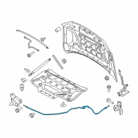 OEM 2022 Ford F-150 Release Cable Diagram - FL3Z-16916-B