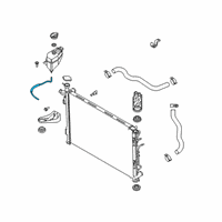 OEM 2022 Hyundai Palisade Hose-Radiator Reservoir Diagram - 25443-S8500