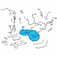 OEM 2021 Lexus LC500h Fuel Tank Sub-Assembly Diagram - 77001-11091