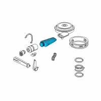 OEM Chevrolet C1500 Suburban Duct-Rear Air Intake Diagram - 25099607