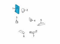 OEM 2010 Toyota Camry Control Module Diagram - 89990-06031