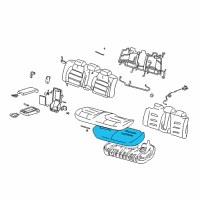 OEM 2000 Cadillac DeVille Seat Cushion Pad Diagram - 12492713