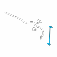 OEM Chevrolet HHR Stabilizer Link Diagram - 20784687