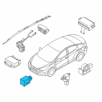 OEM 2015 Kia Rio Sensor Assembly-Front Impact Diagram - 959303X000