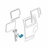 OEM 2006 Hummer H3 Window Motor Diagram - 10373254