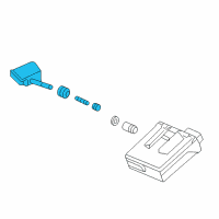 OEM 2013 Acura ILX Tire Pressure Monitoring System TPMS Sensor Diagram - 42753-TX6-A81