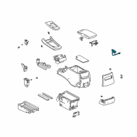 OEM 2003 Lexus ES300 Lamp Sub-Assy, Console Box Diagram - 81206-33010