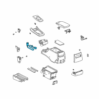 OEM 2003 Lexus ES300 Socket Assembly, Power Outlet Diagram - 85530-33060