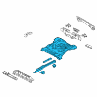 OEM Mercury Mariner Floor Pan Assembly Diagram - AL8Z-7811215-A