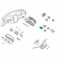 OEM 2002 Hyundai Accent Switch Assembly-Rear Window DEFROSTE Diagram - 93710-25000