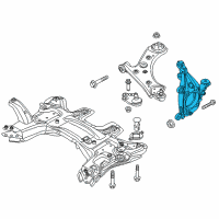 OEM 2018 Jeep Renegade Suspension Knuckle Left Diagram - 4787959AA