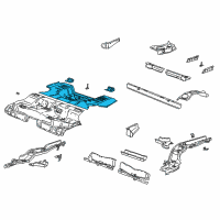 OEM Saturn LS2 Panel Asm, Rear Floor Diagram - 22687890