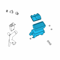 OEM 2000 Saturn LW2 Housing, Air Cleaner Lower Diagram - 24421637