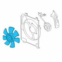 OEM 2007 Honda Civic Fan, Cooling Diagram - 38611-RNA-A01