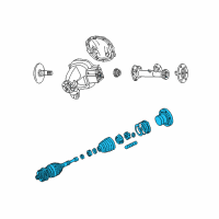 OEM 2000 Lincoln Navigator Shaft & Joint Assembly Diagram - 5L3Z-3B436-A