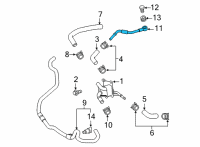 OEM Toyota Venza Cooler Pipe Diagram - G1252-33010