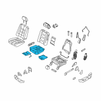 OEM Ford Flex Seat Cushion Pad Diagram - 8A8Z-74632A22-C