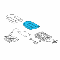 OEM 2014 BMW M5 Padded Section, Comfort Active Seat, Right Diagram - 52-10-7-849-588