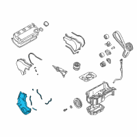 OEM 2004 Chrysler Sebring Cover-Timing Belt Diagram - MD325374