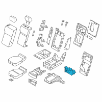 OEM 2011 Ford F-150 Cup Holder Diagram - BL3Z-1813562-AA