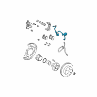 OEM Lexus RX330 Sensor, Speed, Front RH Diagram - 89542-0E010