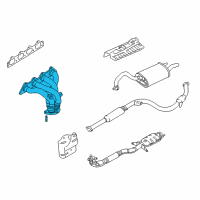 OEM Dodge Stratus Exhaust Manifold Diagram - MR552684