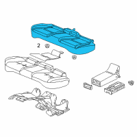 OEM 2017 Acura RLX Pad, Rear Seat Cushion Diagram - 82137-TY2-A01