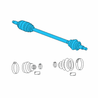 OEM 2003 Chrysler Sebring Axle Half Shaft Diagram - 4578022AA