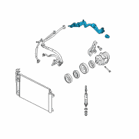 OEM Mercury Evaporator Tube Diagram - 6E5Z-19835-BA