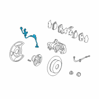 OEM Acura RSX Sensor Assembly, Right Rear Diagram - 57470-S6M-003