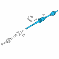 OEM 2013 Lincoln MKS Axle Assembly Diagram - CA5Z-3B436-J