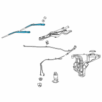 OEM 2004 Dodge Durango WIPER Arm-WIPER Diagram - 5135557AA