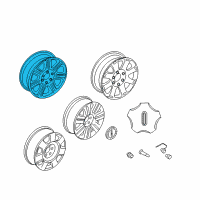 OEM 2008 Lincoln Mark LT Wheel Diagram - 7L3Z-1007-J