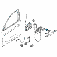 OEM 2021 BMW X2 Unified Locking, Mechanical Diagram - 51-21-7-479-343