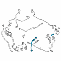 OEM BMW 750i xDrive Fuel Tank Ventilation Valve With Pipe Diagram - 13-90-8-601-846