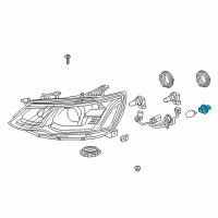 OEM 2018 Chevrolet Sonic Socket Diagram - 95291965