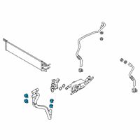 OEM Ford Inlet Tube Clamp Diagram - 8C2Z-7C107-B