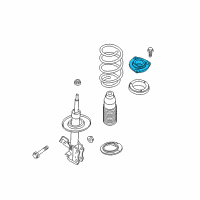 OEM Nissan Rogue Select Strut Mounting Insulator Assembly Diagram - 54320-3UB0A