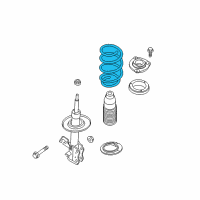 OEM 2010 Nissan Rogue Spring-Front Diagram - 54010-1VK0E