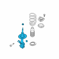 OEM 2012 Nissan Rogue Strut Kit-Front Suspension, RH Diagram - E4302-JM00A