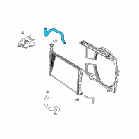 OEM 2002 GMC Savana 1500 Upper Hose Diagram - 15743013