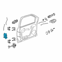 OEM 2005 Chevrolet Trailblazer EXT Lock Diagram - 15110505